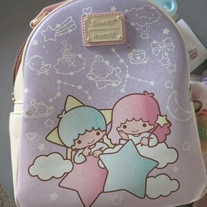 Sanrio Loungefly Little Twin Stars Backpack - Pink and Blue